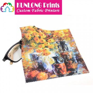 Promotional Microfiber Heat Transfer Printing Cleaning Cloth (KLPMC-004)
