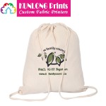 100% Cotton Canvas Drawstring Backpacks (KLCCDB-002)