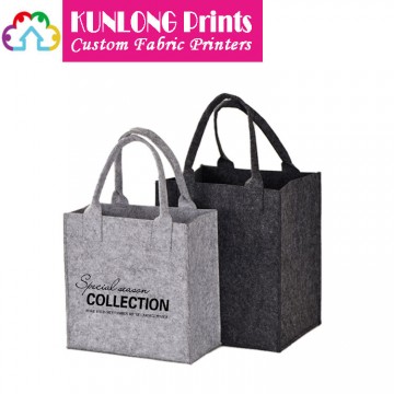 Fashionable Felt Tote Bag with Customized Logo (KLFB-004)