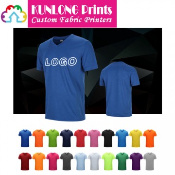 Promotional V-neck Running T-shirts (KLPQD-003)
