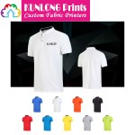 Imprinted 100% Cotton Polo Shirts with High Quality (KLPCP-004)
